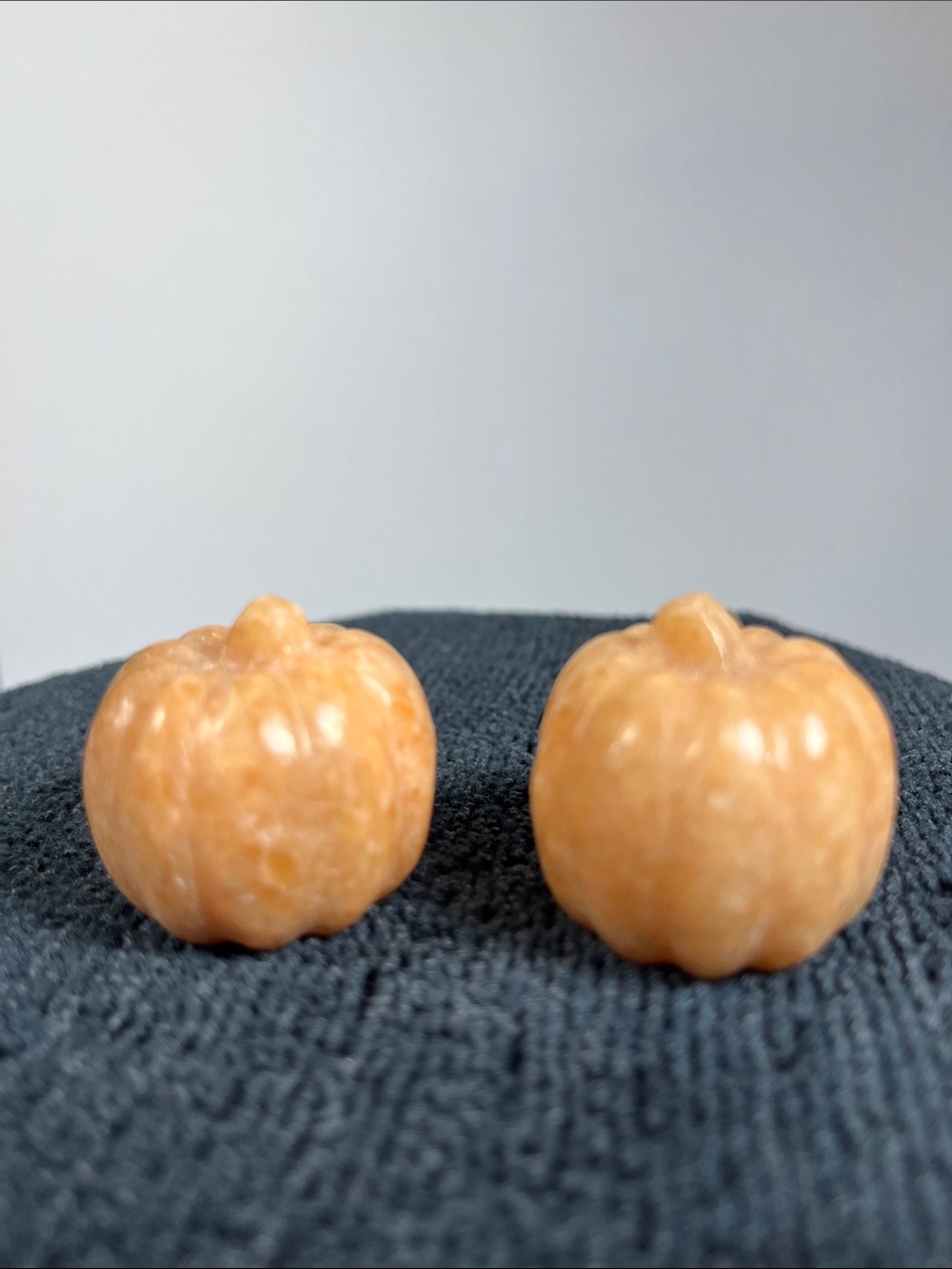 Orange Calcite Pumpkin Carving-Choice of One